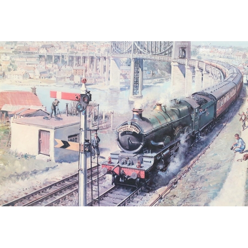 457 - Terence Cuneo - Two Limited Edition Steam Train Prints titled ‘ Autumn of Steam ‘ no. 365/850 and Si... 