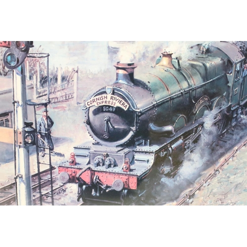 457 - Terence Cuneo - Two Limited Edition Steam Train Prints titled ‘ Autumn of Steam ‘ no. 365/850 and Si... 