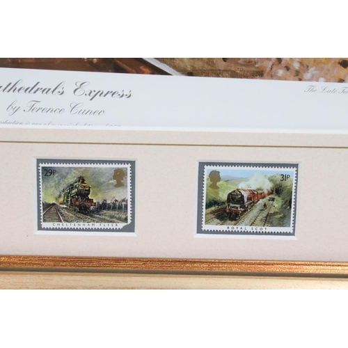 461 - Terence Cuneo - Three Limited Edition Steam Train Prints including Signed ‘ Clapham Junction ‘ no. 5... 