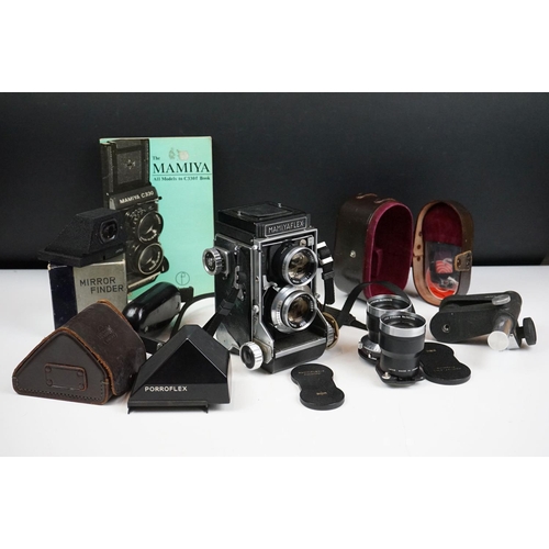 371 - Mamiya Flex C Professional Medium Format Camera with accessories