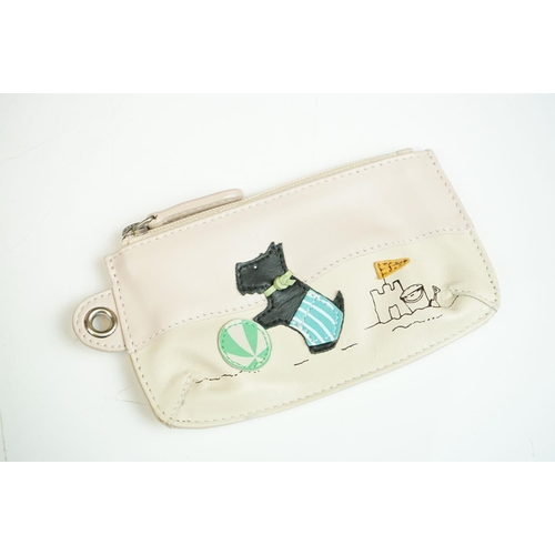 387 - Radley Leather Handbag in the signature ‘ Fun in the sun ‘’ design with dog tag and dust bag togethe... 