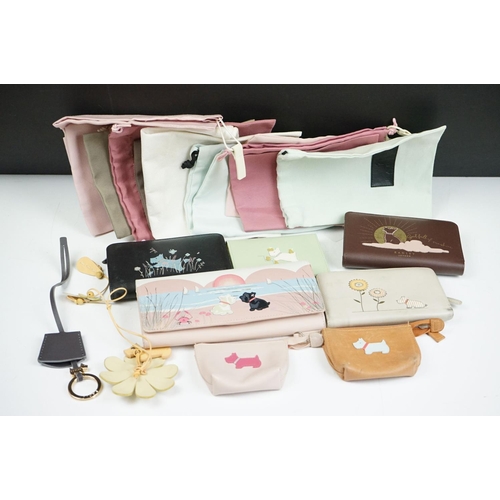 393 - Collection of Seven Radley Leather Wallets / Purses including ‘ London Burgh Island ‘ design, ‘ Appl... 