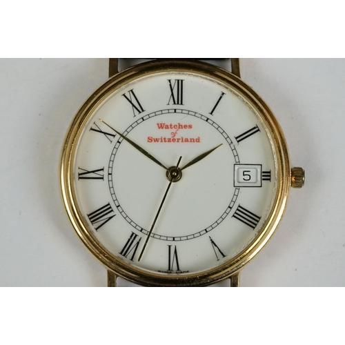 228A - A late 20th century 'Watches of Switzerland' 9ct gold cased quartz watch.