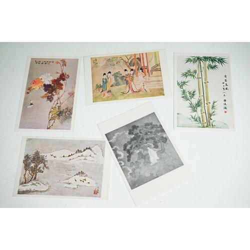 249 - Oriental school collection of assorted collectables of various subjects to include an accompanying l... 