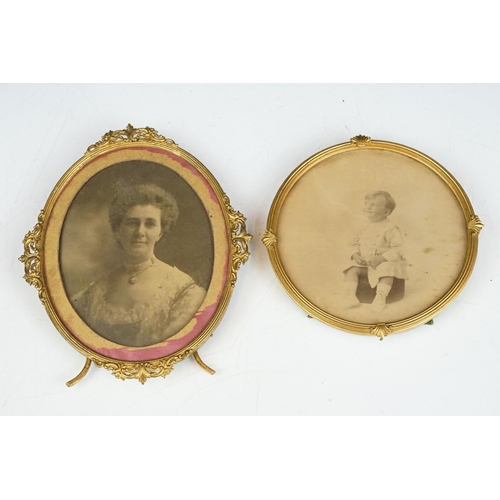 252 - A collection of antique and vintage photograph frames to include two fully hallmarked silver example... 