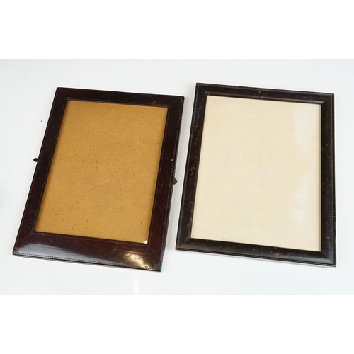 252 - A collection of antique and vintage photograph frames to include two fully hallmarked silver example... 