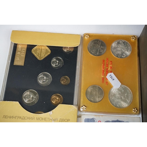 267 - A collection of mixed coins and banknotes to include British pre decimal and foreign examples includ... 