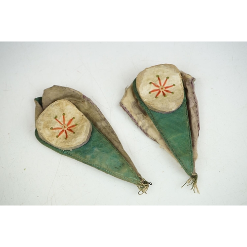 305 - An antique pair of Chinese Mandarin ladies shoes c.1860.