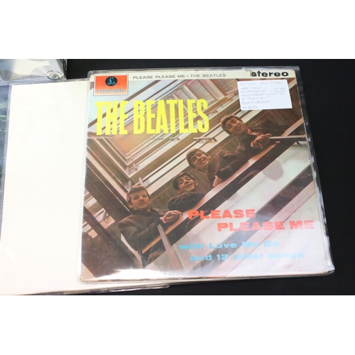 408 - Vinyl - 19 The Beatles & members LPs to include Please Please Me (4th press Stereo large Stereo on s... 