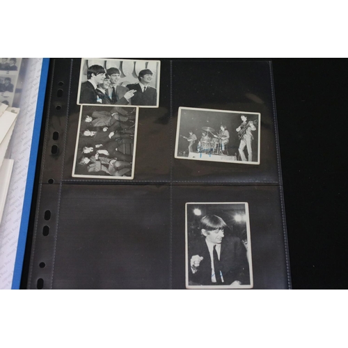 1003 - Memorabilia - Portfolio of Beatles photographs from their early years, mostly black and white, postc... 