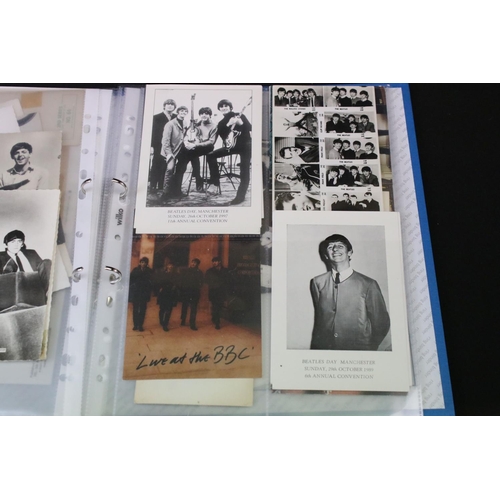 1003 - Memorabilia - Portfolio of Beatles photographs from their early years, mostly black and white, postc... 