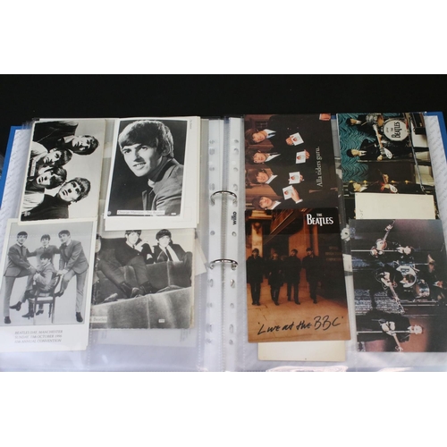 1003 - Memorabilia - Portfolio of Beatles photographs from their early years, mostly black and white, postc... 