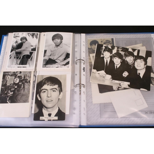 1003 - Memorabilia - Portfolio of Beatles photographs from their early years, mostly black and white, postc... 