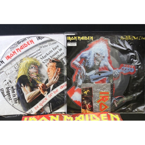 463A - Vinyl - 2 Iron Maiden pic discs plus a 7