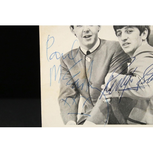 992 - Memorabilia & Autographs - The Beatles: Autographs of John Lennon Paul McCartney and Ringo Starr sig... 