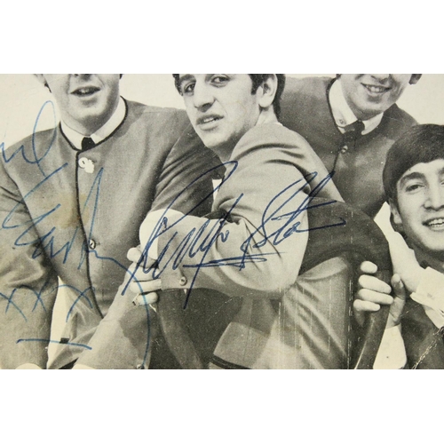 992 - Memorabilia & Autographs - The Beatles: Autographs of John Lennon Paul McCartney and Ringo Starr sig... 