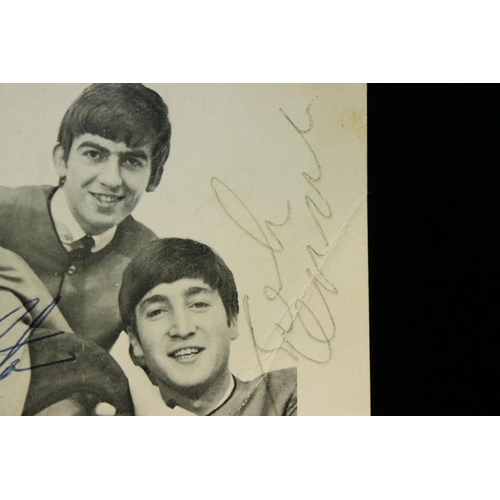 992 - Memorabilia & Autographs - The Beatles: Autographs of John Lennon Paul McCartney and Ringo Starr sig... 