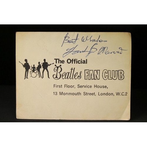 992 - Memorabilia & Autographs - The Beatles: Autographs of John Lennon Paul McCartney and Ringo Starr sig... 