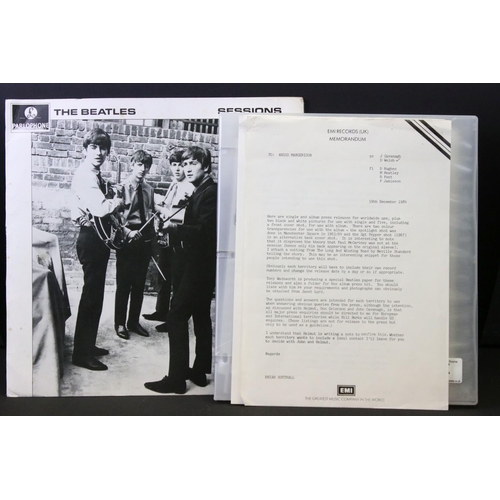 993 - Memorabilia - The Beatles - Full PR press release pack from the unreleased Beatles Sessions compilat... 