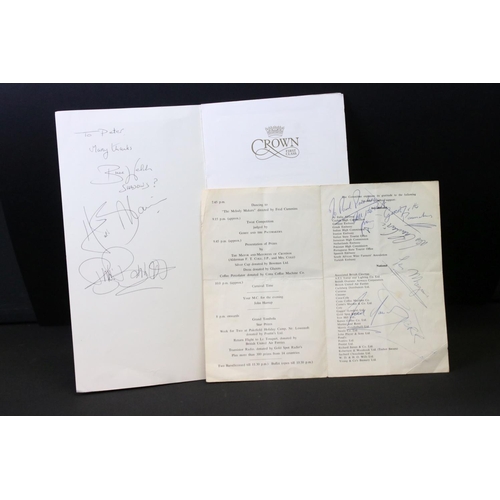 995 - Memorabilia & Autographs - Gerry And The Pacemakers autographs signed to inside of a Grand Christmas... 