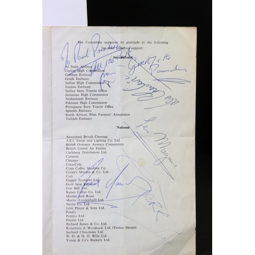 995 - Memorabilia & Autographs - Gerry And The Pacemakers autographs signed to inside of a Grand Christmas... 