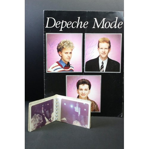 997 - Memorabilia & Autographs - Depeche Mode 1982 tour programme signed by all three members Dave Gahan, ... 