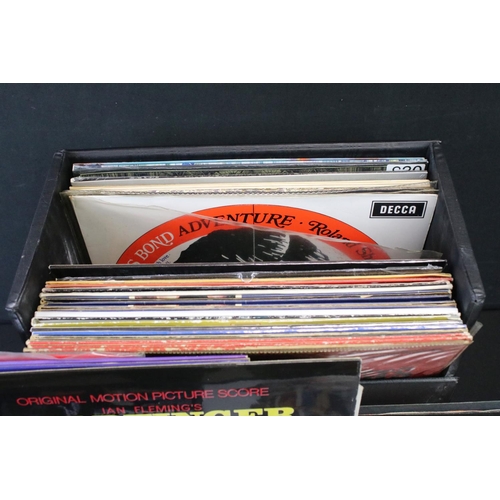 424A - Vinyl - Approx 30 Soundtrack LPs along with a few 7