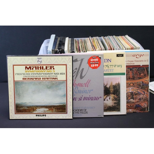 987 - Vinyl - Approx 100 Classical Albums and box sets including some stereo examples.  Labels include Dec... 