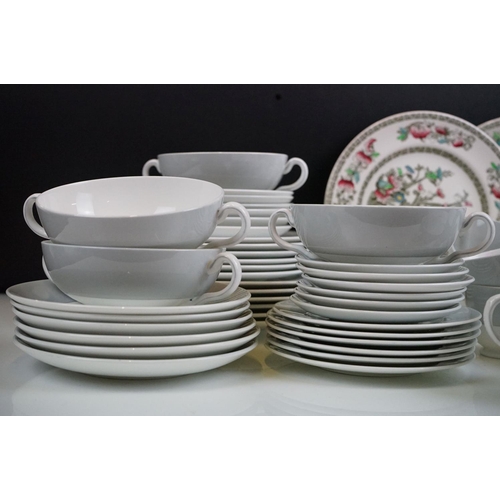 109 - Wedgwood Grey Friars service to include six tea cups and saucers, six coffee cups and saucers, six s... 