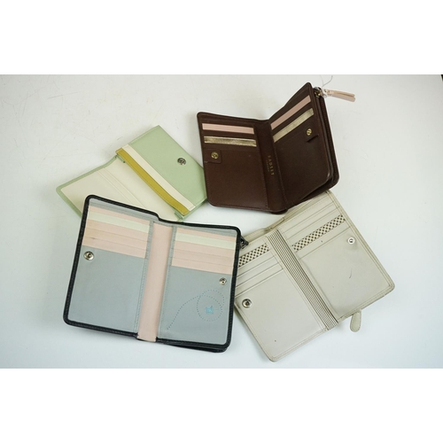 393 - Collection of Seven Radley Leather Wallets / Purses including ‘ London Burgh Island ‘ design, ‘ Appl... 