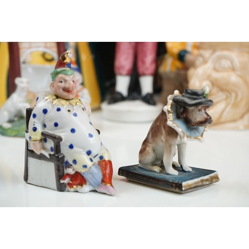 98 - Collection of Punch and Judy related ceramics dating from the 19th Century and later. The lot to inc... 