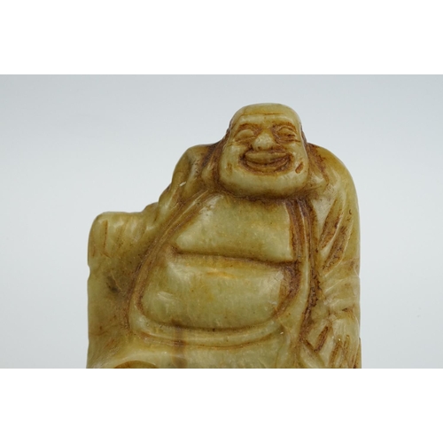 179 - Chinese Carved Stone Seal in the form of a Buddha, 8cm high