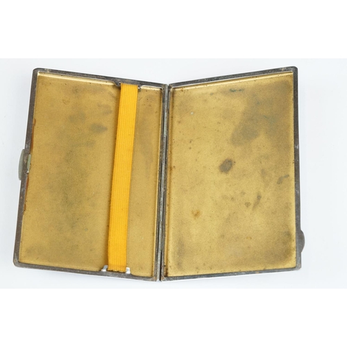 184 - Art Deco Chrome Matching Pair of Score Book Covers, one marked ‘ Bridge ‘ and the other ‘ Golf ‘ tog... 