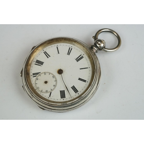 185 - Victorian Silver Cased Pocket Watch, Birmingham 1885