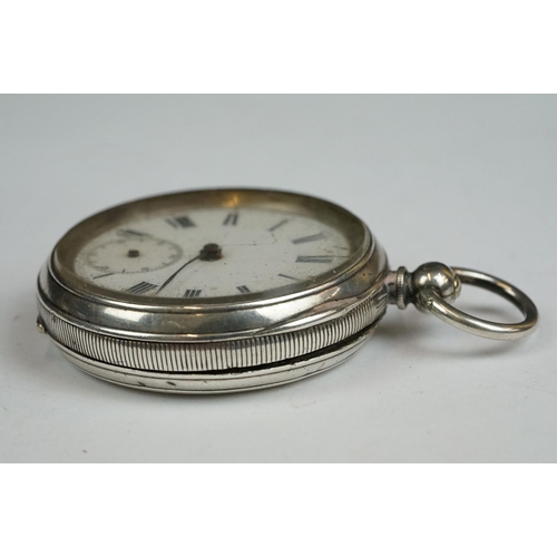 185 - Victorian Silver Cased Pocket Watch, Birmingham 1885