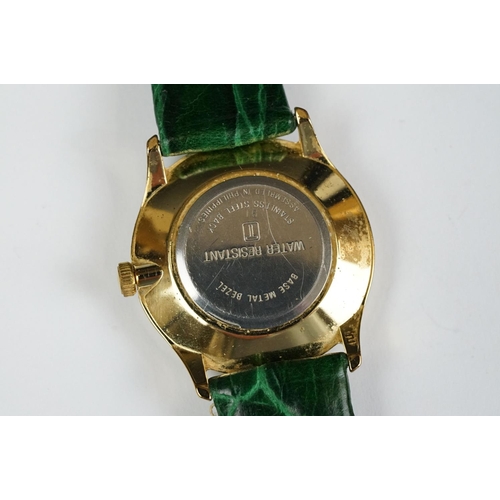 188 - A small collection of ladies and gents wristwatches to include a 9ct gold cased example.