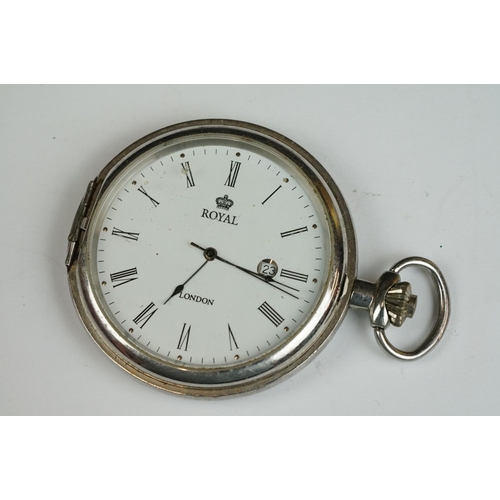 195 - Collection of pocket watches and Alberts including silver.