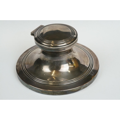 196 - Silver Capstan inkwell