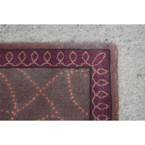 593 - Dutch Burgundy Ground Wool Rug, 140cm x 200cm, Chinese Pink Ground Rug, 150cm x 90cm, Pink Ground Ru... 