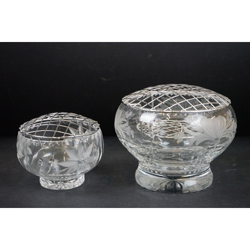 52 - Assorted cut crystal glass to include set of six Edinburgh whisky tumblers, a pair of Queen Anne lea... 