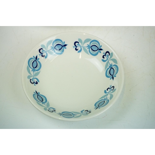 87 - Poole pottery - Blue and white partial dinner service (plates bowls and dishes), together with hand ... 