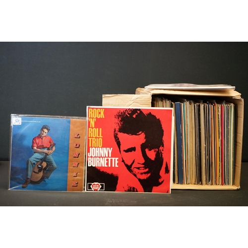 977 - Vinyl - Over 70 mainly Rock & Roll / Rockabilly LPs including Johnny Burnette, Buddy Holly, Brenda L... 