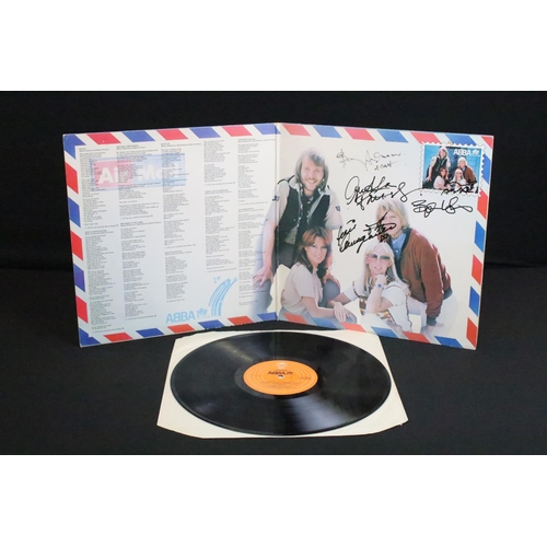 996A - Memorabilia & Autographs - A fully signed copy of Abba The Album sleeve.  Signatures to the right ha... 