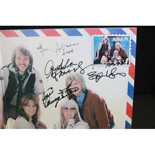 996A - Memorabilia & Autographs - A fully signed copy of Abba The Album sleeve.  Signatures to the right ha... 