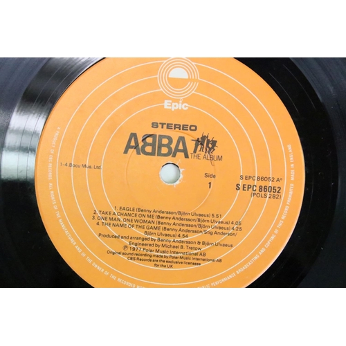 996A - Memorabilia & Autographs - A fully signed copy of Abba The Album sleeve.  Signatures to the right ha... 