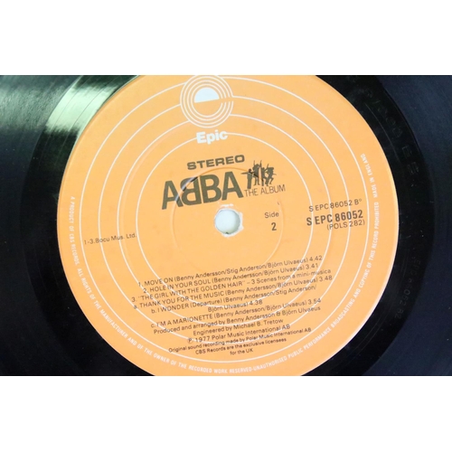 996A - Memorabilia & Autographs - A fully signed copy of Abba The Album sleeve.  Signatures to the right ha... 