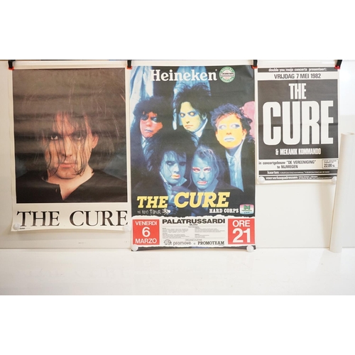 1020 - Memorabilia - 3 The Cure posters to include 2 European gig posters, one full colour for Milan.  Roll... 