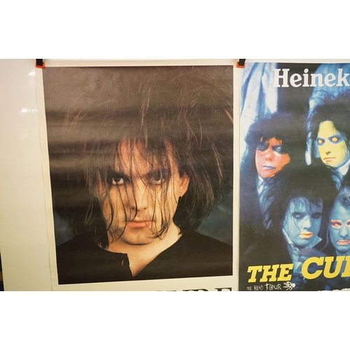 1020 - Memorabilia - 3 The Cure posters to include 2 European gig posters, one full colour for Milan.  Roll... 