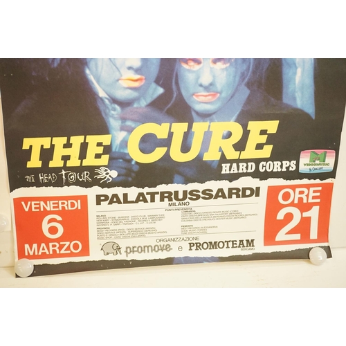 1020 - Memorabilia - 3 The Cure posters to include 2 European gig posters, one full colour for Milan.  Roll... 