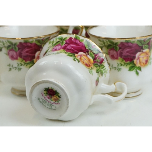 88 - Royal Albert Old Country Roses tea service to include six tea cups and saucers, six smaller cups and... 